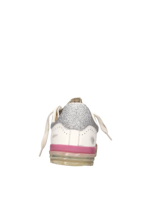 Sneakers in pelle e tessuto HIDNANDER | STARLESS LOW HD1WS600 614BIANCO-ORO-ROSA-ARGENTO